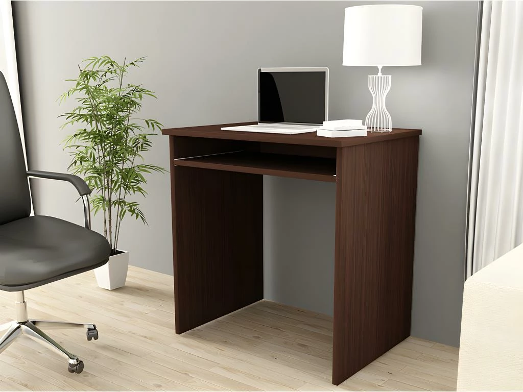 MALAWI | Bureau Informatique Compacte 68x74x51 Cm | Support Coulissant Clavier | Design Moderne | Table Ordinateur Portable 2 MALAWI | Bureau Informatique Compacte 68x74x51 Cm | Support Coulissant Clavier | Design Moderne | Table Ordinateur Portable – Image 2