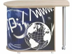 Bureau Chêne Table Pivotante Et Rangement - Coloris: Http 800