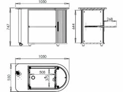 Bureau Chêne Table Pivotante Et Rangement - Coloris: Http 800 -mobilier de bureau Shop meuble bureau 9186255
