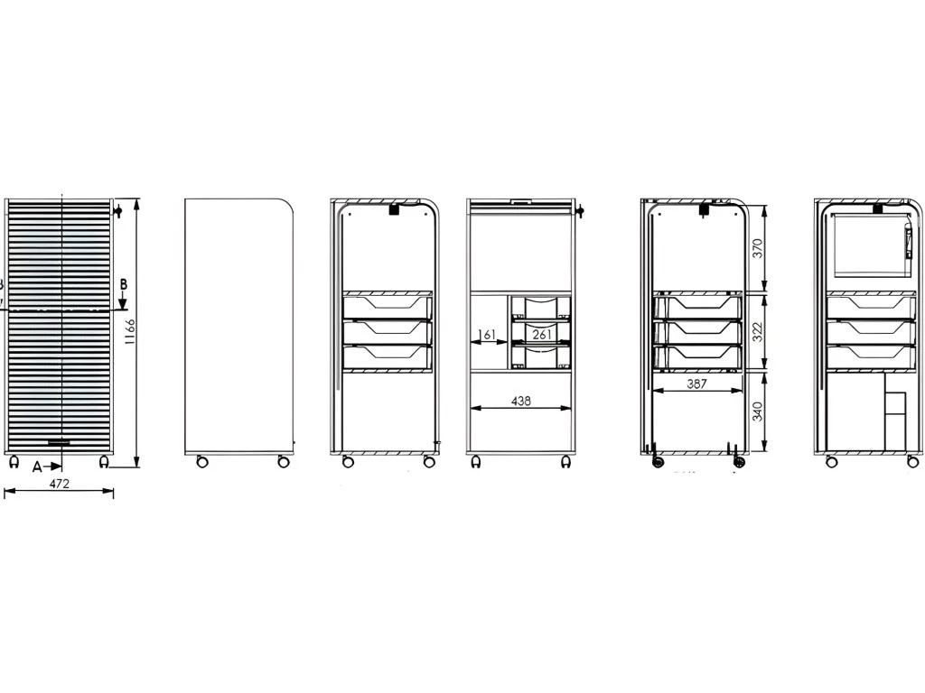 Caisson De Bureau Blanc à Roulettes 108 Cm - Coloris: Drapeau Suisse 650 3 Caisson De Bureau Blanc à Roulettes 108 Cm - Coloris: Drapeau Suisse 650 – Image 3