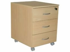 Caisson De Bureau3 Tiroirs Hêtre