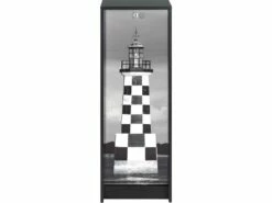 Classeur à Rideau Noir 104 Cm - Coloris: Phare Breton 562 -mobilier de bureau Shop meuble bureau 9187319