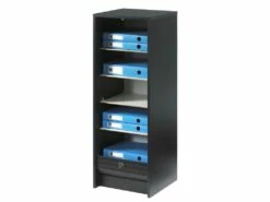 Classeur à Rideau Noir 104 Cm - Coloris: Fée 217