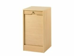 Classeur à Rideau Hauteur 76 Largeur 41 Cm - Coloris: Hêtre