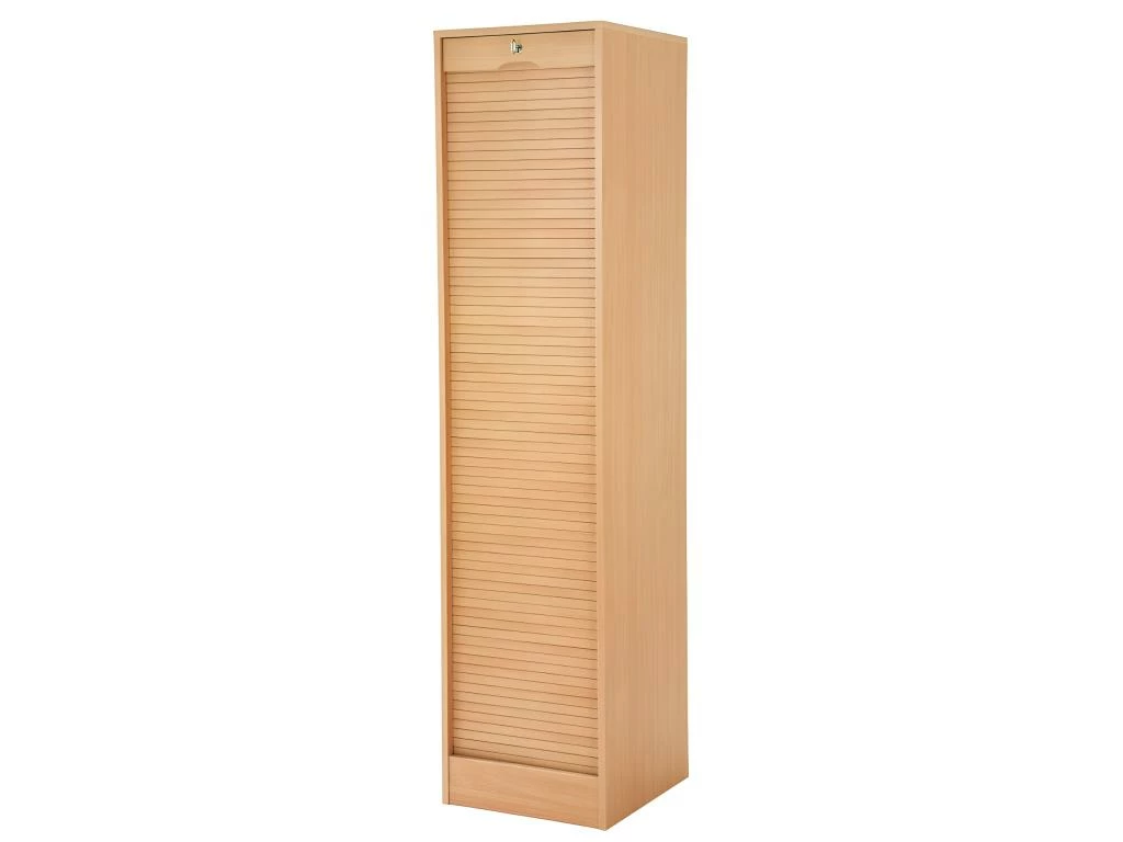Classeur à Rideau Hauteur 172 Cm - Coloris: Hêtre 1 Classeur à Rideau Hauteur 172 Cm - Coloris: Hêtre