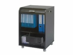 Caisson De Bureau Noir Sur Roulettes - Coloris: Fée 217