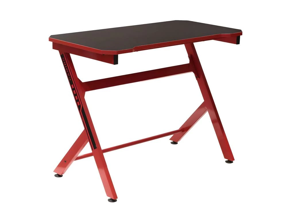 GAMING - Bureau Métallique Noir Et Rouge 1 GAMING - Bureau Métallique Noir Et Rouge