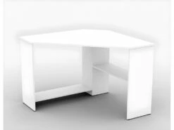 Bureau D'angle Design Collection KARO Coloris Blanc.
