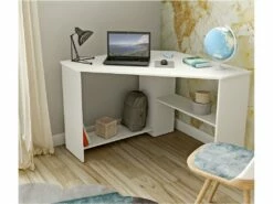 Bureau D'angle Design Collection KARO Coloris Blanc. -mobilier de bureau Shop meuble bureau 9256569