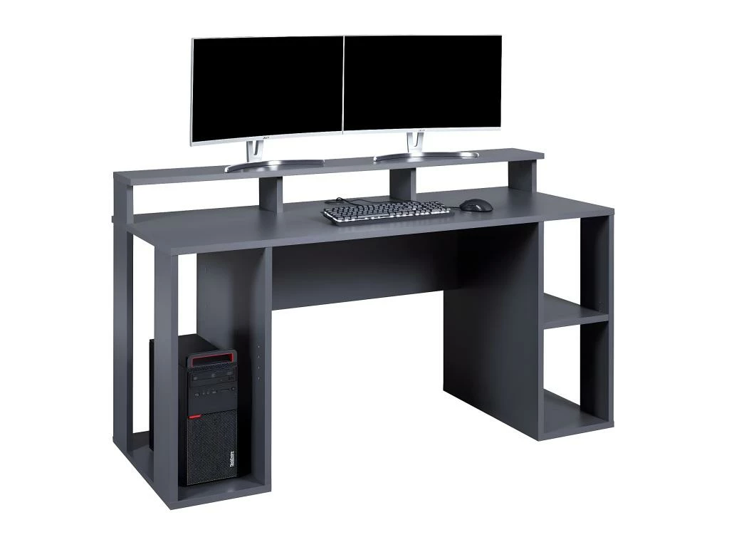 MARIO - Bureau Gamer Multi-Rangement Anthracite 5 MARIO - Bureau Gamer Multi-Rangement Anthracite – Image 5