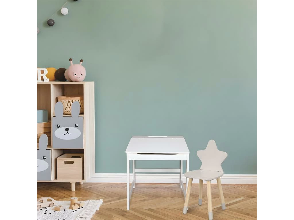 CALUM - Bureau Pupitre Pour Enfant Coloris Blanc 3 CALUM - Bureau Pupitre Pour Enfant Coloris Blanc – Image 3