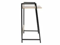 GREGG - Bureau Simple Piétement Métallique Noir -mobilier de bureau Shop meuble bureau 9548667