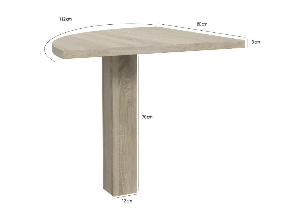 Meuble Angle Pour Bureau Aspect Chêne Clair - OPIO 3 Meuble Angle Pour Bureau Aspect Chêne Clair - OPIO – Image 3