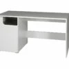 Bureau Droit Moderne RICCO. Idéal Pour Une Chambre Enfant Ou Ado. Coloris Blanc