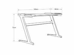 Bureau Gamer à LED LARA - HAPPY GARDEN -mobilier de bureau Shop meuble bureau 9556787