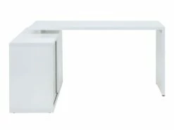 Bureau D'angle Réversible 140 Cm Blanc - SNOW 9 Bureau D'angle Réversible 140 Cm Blanc - SNOW -mobilier de bureau Shop meuble bureau 9556863