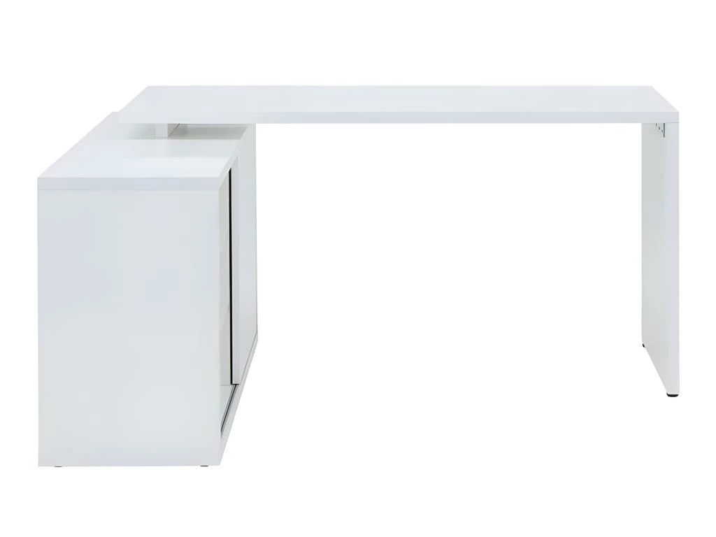 Bureau D'angle Réversible 140 Cm Blanc - SNOW 5 Bureau D'angle Réversible 140 Cm Blanc - SNOW – Image 5
