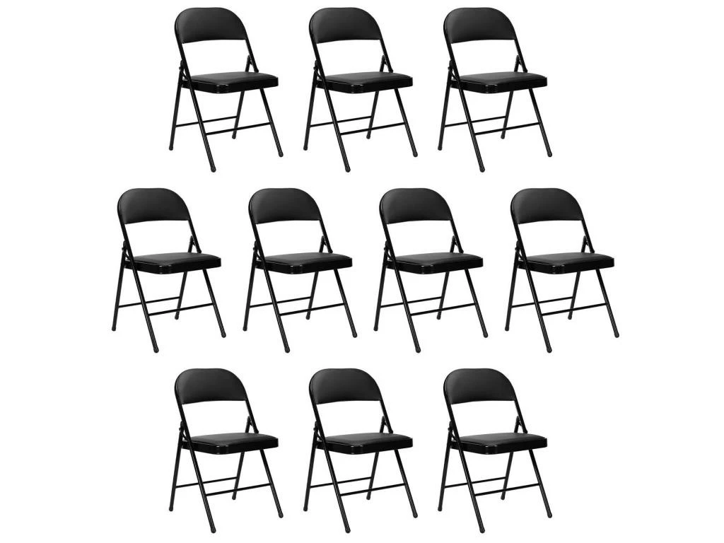 Pack 10 Chaises Pliantes Rembourrées O91 1 Pack 10 Chaises Pliantes Rembourrées O91