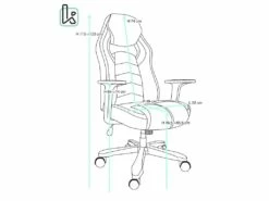 KAYELLES Fauteuil Gamer Basculant AZUL (Noir-bleu) -mobilier de bureau Shop siege de bureau 10041429