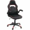 KAYELLES Fauteuil Gamer Basculant Pivotant BAJA (Noir-Rouge)
