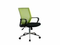 Fauteuil De Bureau Vert Noir Dossier Souple Et Assise Réglable - SKILL