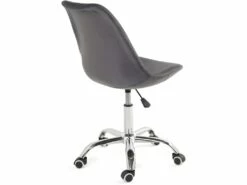 KAYELLES Chaise De Bureau à Roulettes Réglable Design LEO (velours-gris) 7 KAYELLES Chaise De Bureau à Roulettes Réglable Design LEO (velours-gris) -mobilier de bureau Shop siege de bureau 10043809