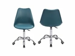 Chaise De Bureau Réglable En Hauteur Bleue ANNE - HAPPY GARDEN -mobilier de bureau Shop siege de bureau 10043881