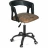 KAYELLES Chaise Bureau à Roulettes, Hauteur Réglable AYA (noir Marron)