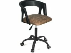 KAYELLES Chaise Bureau à Roulettes, Hauteur Réglable AYA (noir Marron)