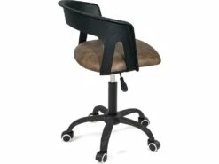 KAYELLES Chaise Bureau à Roulettes, Hauteur Réglable AYA (noir Marron) -mobilier de bureau Shop siege de bureau 10044157