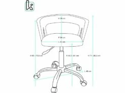 KAYELLES Chaise Bureau à Roulettes, Hauteur Réglable AYA (noir Marron) -mobilier de bureau Shop siege de bureau 10044159
