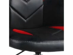 Fauteuil De Bureau En Simili Noir Et Rouge Avec Roulettes - MASTER 6 Fauteuil De Bureau En Simili Noir Et Rouge Avec Roulettes - MASTER -mobilier de bureau Shop siege de bureau 10044185