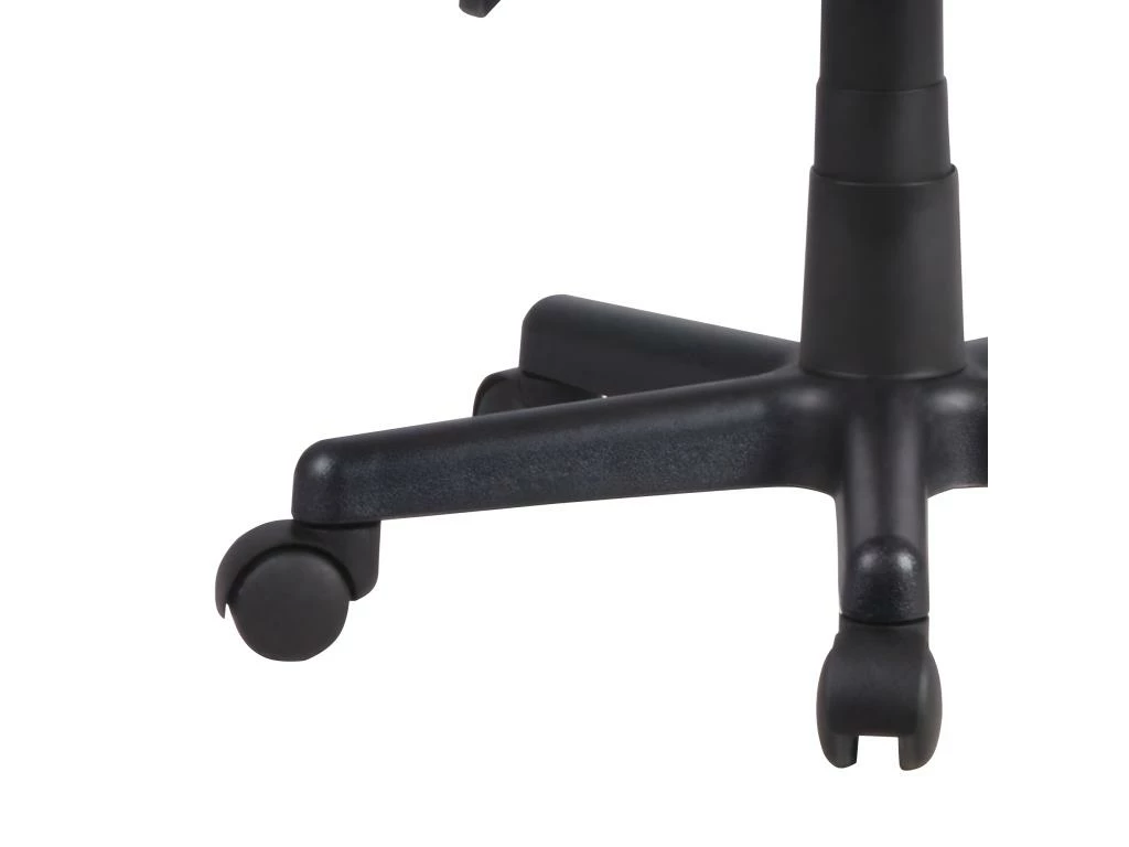 Fauteuil De Bureau En Simili Noir Et Rouge Avec Roulettes - MASTER 4 Fauteuil De Bureau En Simili Noir Et Rouge Avec Roulettes - MASTER – Image 4