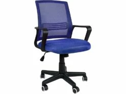 KAYELLES Chaise De Bureau Ergonomique Inclinable Hauteur Réglable LEST (Bleu)