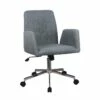 Fauteuil De Bureau En Tissu Gris Anthracite Avec Roulettes - CALL