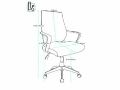 KAYELLES Fauteuil De Bureau Haut Dossier Basculant Hauteur Réglable FAMA (noir) -mobilier de bureau Shop siege de bureau 10044403