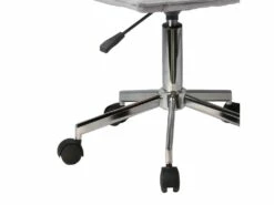 Chaise De Bureau En Tissu Gris Matelassé Avec Roulettes - AGENCY -mobilier de bureau Shop siege de bureau 10044449