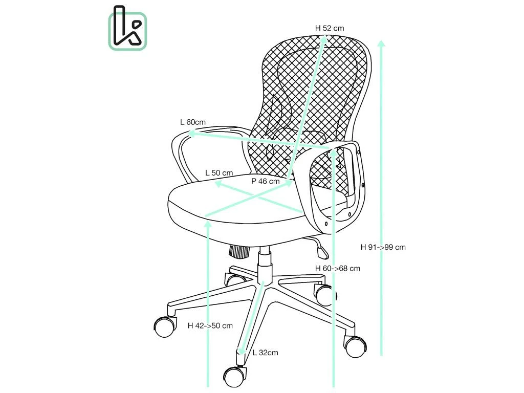 KAYELLES Fauteuil De Bureau Ergonomique Inclinable FEST (noir) 5 KAYELLES Fauteuil De Bureau Ergonomique Inclinable FEST (noir) – Image 5