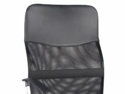 Fauteuil De Bureau En Mesh Noir Et Métal Chromé Avec Roulettes - SOFT -mobilier de bureau Shop siege de bureau 10044667