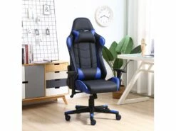 Fauteuil De Bureau Gaming Racer Professionnel Bleu, Inclinaison Et Hauteur Réglable -mobilier de bureau Shop siege de bureau 10760977
