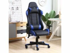 Fauteuil De Bureau Gaming Racer Professionnel Bleu, Inclinaison Et Hauteur Réglable -mobilier de bureau Shop siege de bureau 10760983