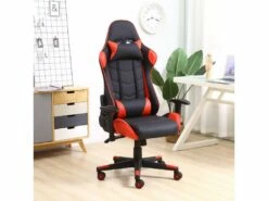Fauteuil De Bureau Gaming Racer Professionnel Rouge, Inclinaison Et Hauteur Réglable -mobilier de bureau Shop siege de bureau 10761107