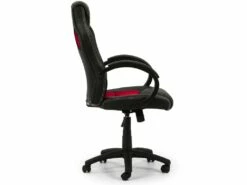 Fauteuil De Bureau Réglable Et Inclinable Hamilton Tapissé En Similicuir,Noir/Rouge -mobilier de bureau Shop siege de bureau 10761241