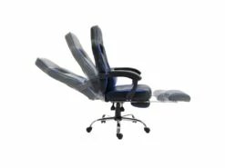 Fauteuil De Bureau Gamer Noir Et Bleu LINK - HAPPY GARDEN -mobilier de bureau Shop siege de bureau 10779175