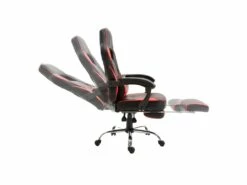 Fauteuil De Bureau Gamer Noir Et Rouge LINK - HAPPY GARDEN -mobilier de bureau Shop siege de bureau 10779189
