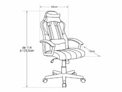 Fauteuil De Bureau Gamer Noir Et Bleu CRASH - HAPPY GARDEN -mobilier de bureau Shop siege de bureau 10779219