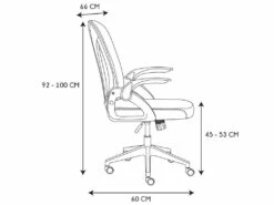 Fauteuil De Bureau Rabattable Home Deco Factory -mobilier de bureau Shop siege de bureau 10790369