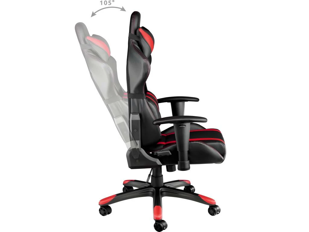 Fauteuil De Bureau Chaise Siège Sport Gamer Avec Coussin De Tête Et Lombaires Noir/rouge 08_0000361 3 Fauteuil De Bureau Chaise Siège Sport Gamer Avec Coussin De Tête Et Lombaires Noir/rouge 08_0000361 – Image 3