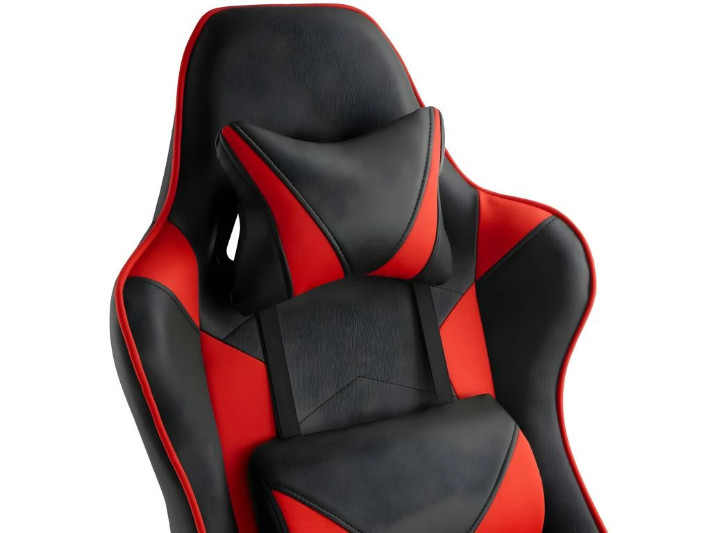 Fauteuil De Bureau Chaise Siège Sport Gamer Noir/rouge 08_0000371 2 Fauteuil De Bureau Chaise Siège Sport Gamer Noir/rouge 08_0000371 – Image 2