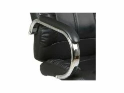 Fauteuil De Bureau Simili Cuir Noir - ALEX -mobilier de bureau Shop siege de bureau 11127633